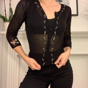 Vintage Embroidered Cardigan